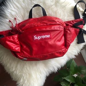 Supreme Fanny bag belt bag small red box logo